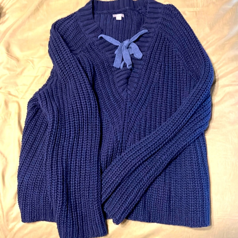 Aerie Sweater. Navy blue. Great condition. Size large